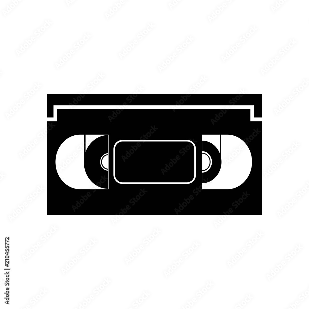 Vhs icon vector icon. Simple element illustration. Vhs symbol design