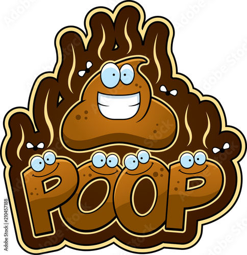 Cartoon Poop Text
