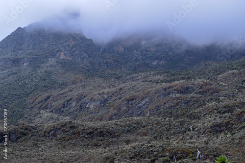 Waterfalls on Mount Stanley  Rwenzori Mountains National Park