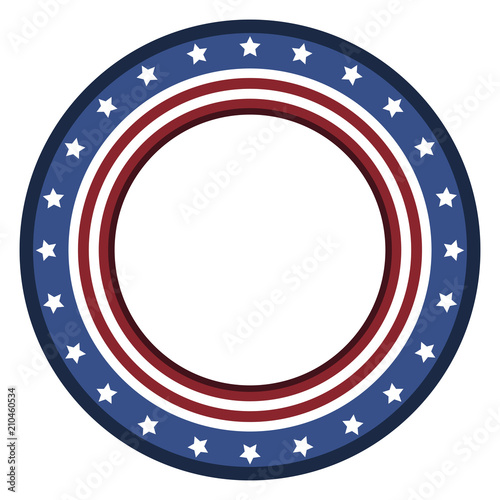 Isolated american emblem