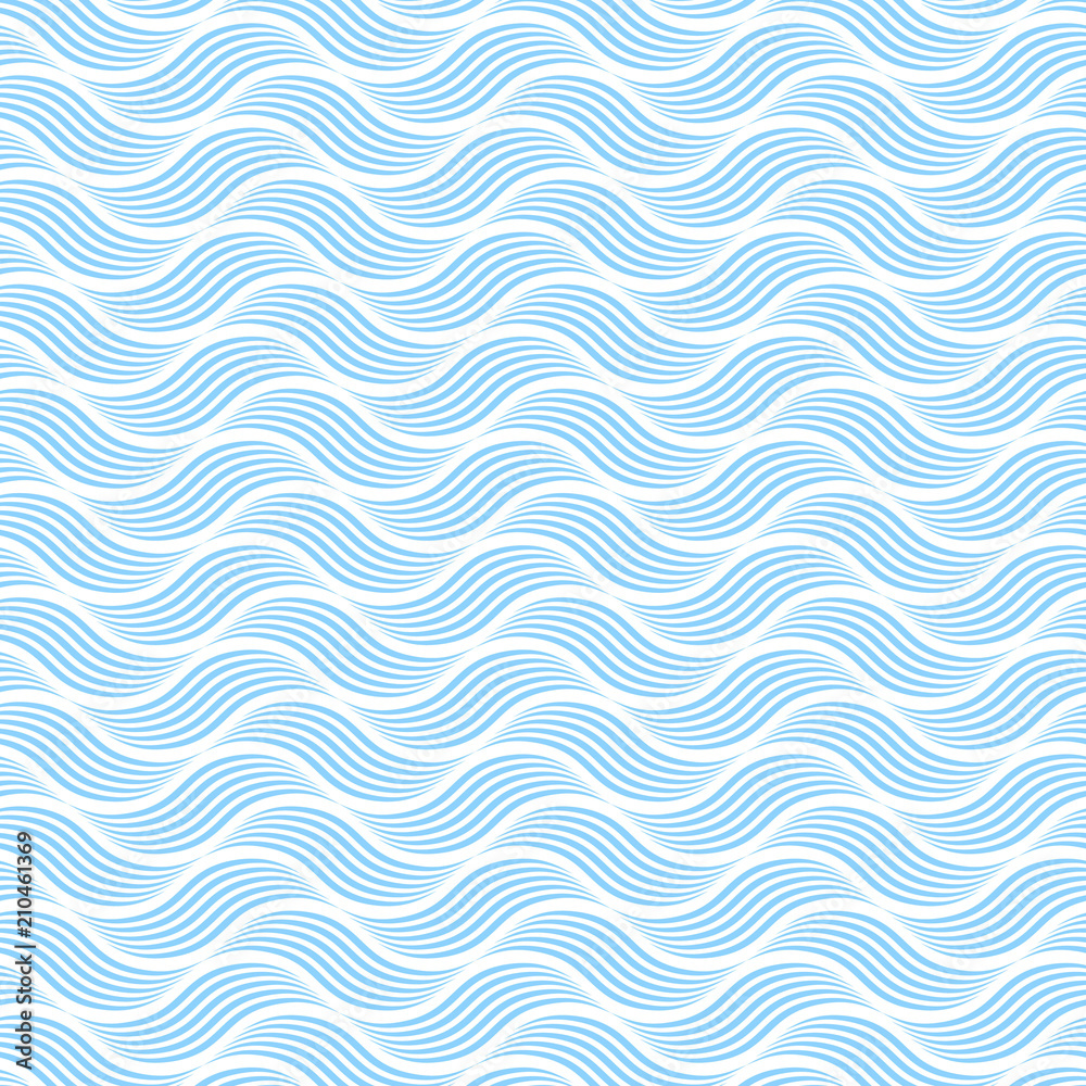 Seamless blue wave pattern. Vector background. (和風背景、波型模様) Seamless blue wave pattern. Vector background. (和風背景、波型模様)