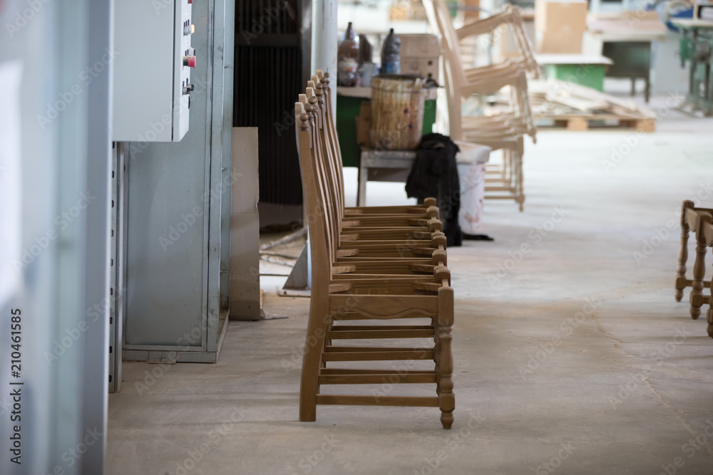 Making chairs.Manufacture of chairs Making chairs.Manufacture of chairs