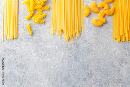 Different types of pasta photo