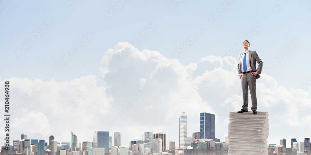 Successful confident businessman in suit. Successful confident businessman in suit.