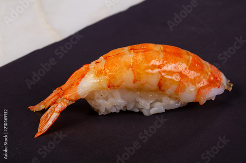 Shrimp nigiri sushi