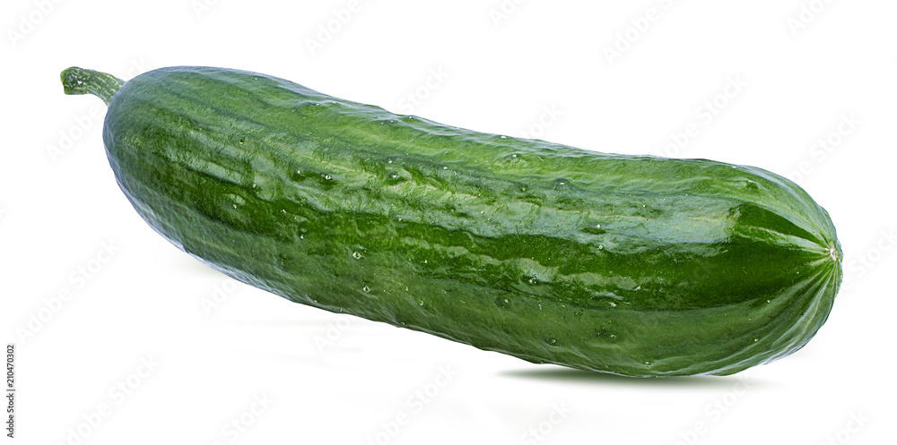 Fresh cucumber isolated on white background with clipping path Fresh cucumber isolated on white background with clipping path