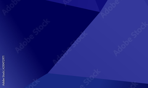 Dark blue polygon background with triangles of different shape and size Geometric pattern  backdrop. 