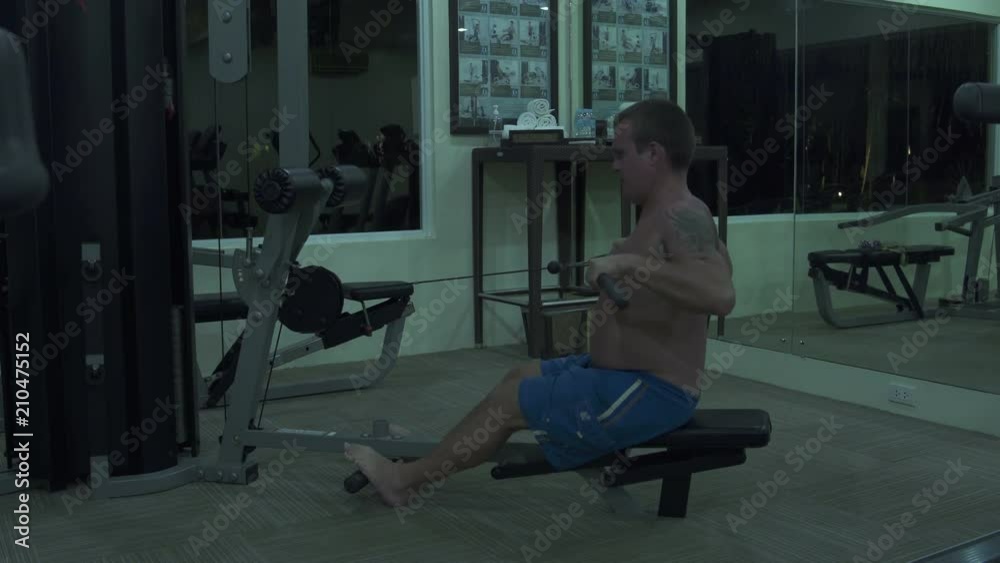 A man Simulator has been in the gym A man Simulator has been in the gym