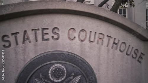 United States Courthouse Sign.mov photo