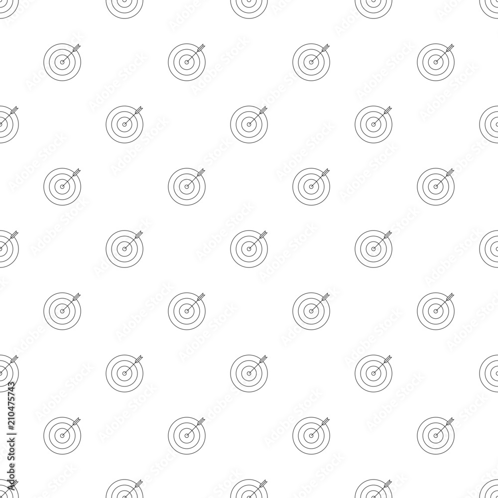 Target background from line icon. Linear vector pattern Target background from line icon. Linear vector pattern