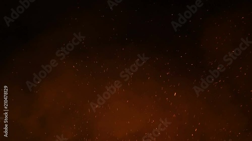 Sparkles And Smoke Elements Slow Motion 4K