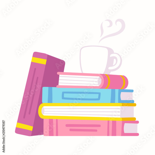 Books and coffee