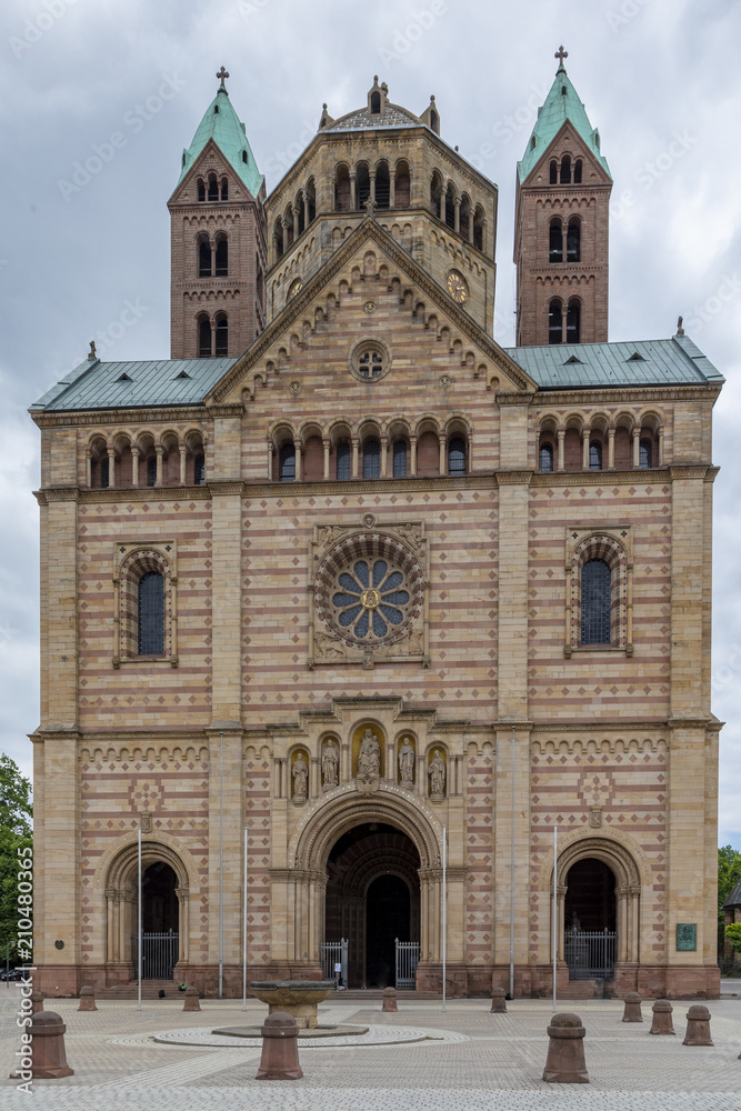 towers and dome cathedral of unesco world heritage in Speyer