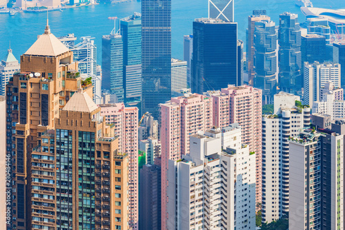 Wall Mural Skyscrapers of Hong Kong.