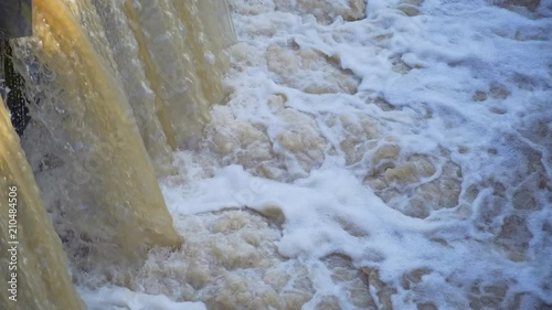 Hannover waterfall in the city. photo