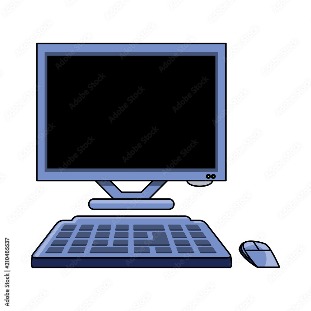 computer icon over white background, vector illustration computer icon over white background, vector illustration