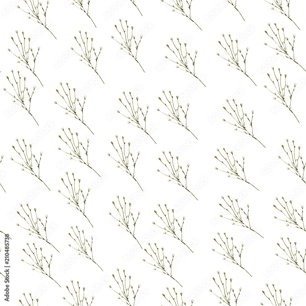 Background with branches. Seamless pattern. 