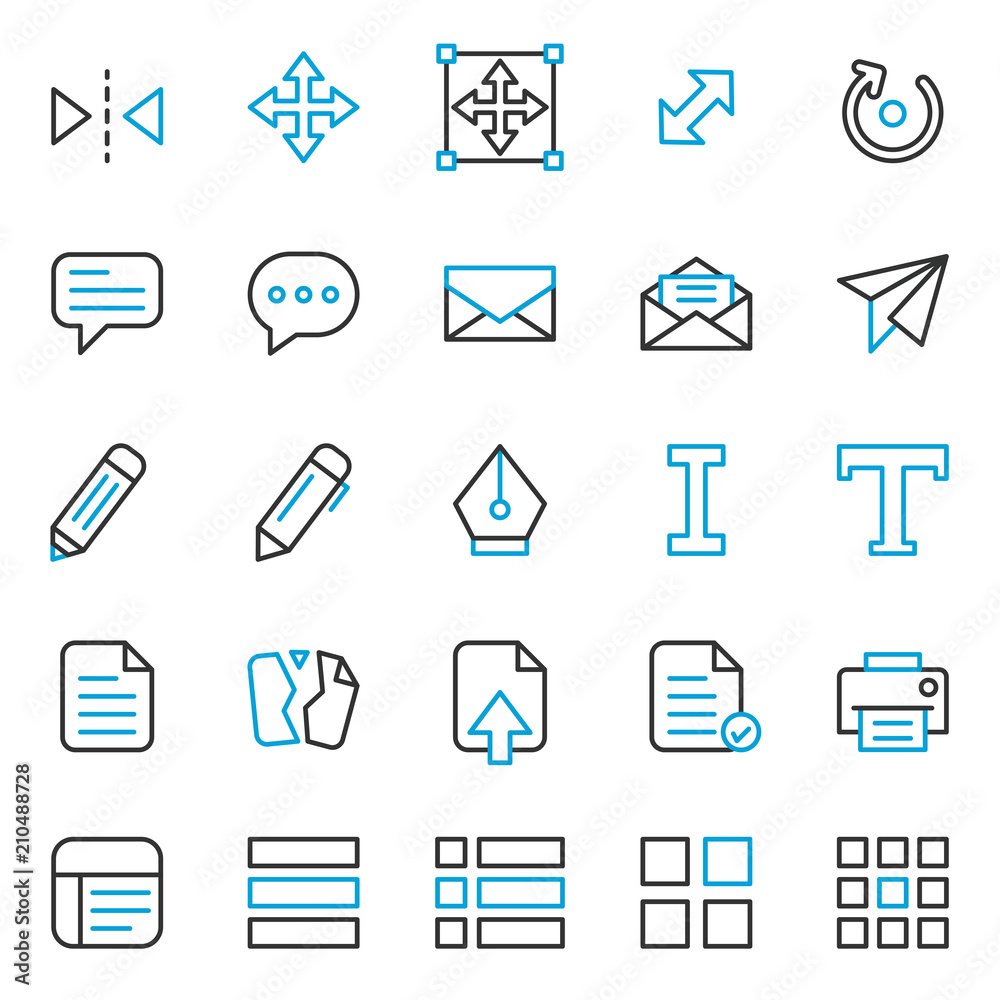 Simple Set of Basic UI - UX Software Related Vector Blue Line Icons. Contains such Icons as Technology, Web Ecommerce, Application, Mobile App, Startup Pictogram asset Editable Stroke. Pixel Perfect Simple Set of Basic UI - UX Software Related Vector Blue Line Icons. Contains such Icons as Technology, Web Ecommerce, Application, Mobile App, Startup Pictogram asset Editable Stroke. Pixel Perfect