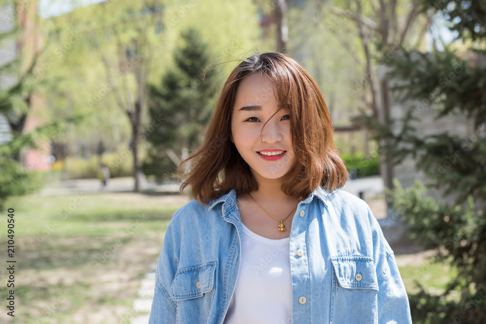 Beautiful happy smiling woman on summer day Beautiful happy smiling woman on summer day