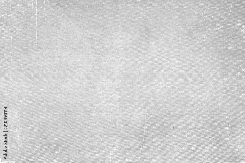 Fototapeta premium Abstract grey canvas texture, vintage book cover background