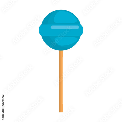 sweet lollipop isolated icon vector illustration design