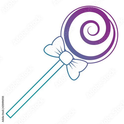 sweet lollipop isolated icon vector illustration design