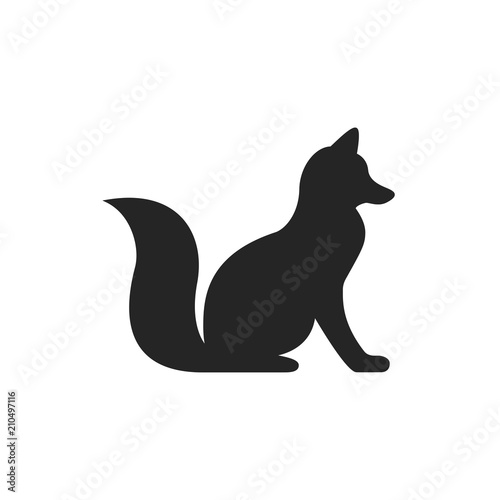 Fox icon illustration