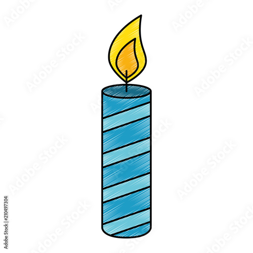 candle year isolated icon vector illustration design