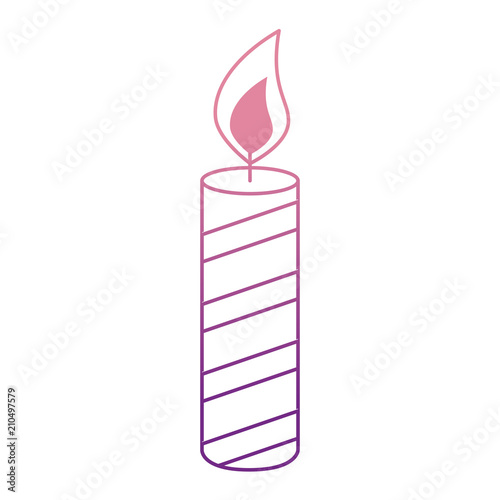 candle year isolated icon vector illustration design