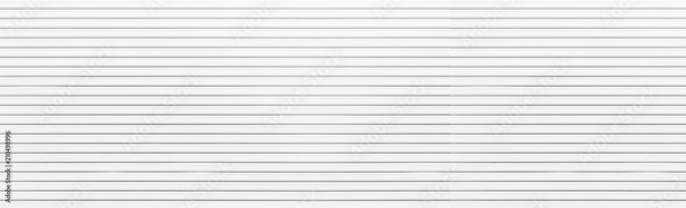 Panorama of White metal sheet pattern and background seamless