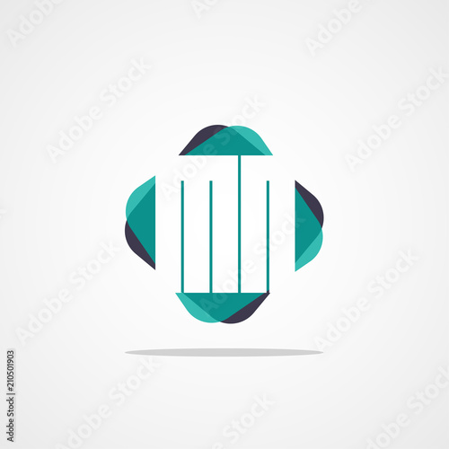 Initial Letter MN Logo Template Vector Design