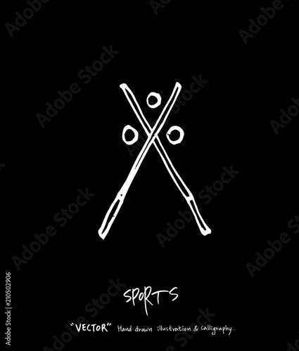스포츠 포스터 / 손으로 그린 스포츠 그림