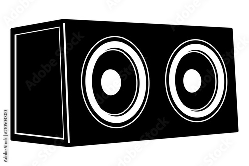 Audio equipment for the music experience. Speaker. Audio car