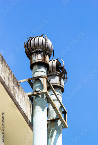 Ventilation system on the roof