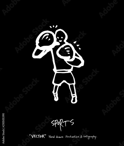 스포츠 포스터 / 손으로 그린 스포츠 그림