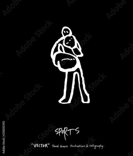 스포츠 포스터 / 손으로 그린 스포츠 그림
