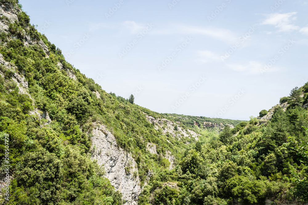 Canyon River Enipeas on Mount Olympus near the village of Litochoro in Greece Canyon River Enipeas on Mount Olympus near the village of Litochoro in Greece