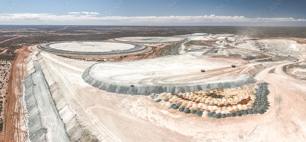 Australia Mining droneshot aerial panorama