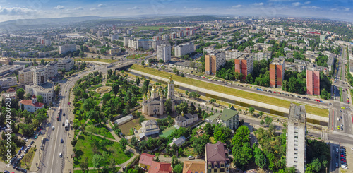 aerial view of Iasi city in Moldavia. Romania photo