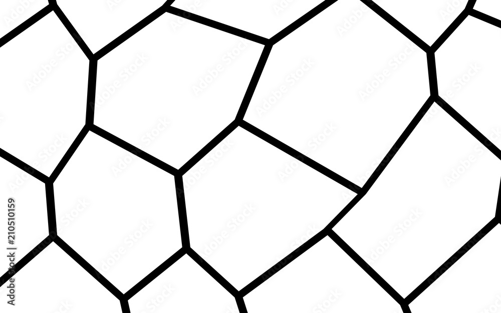 Fototapeta premium Black and White Irregular Mosaic Template