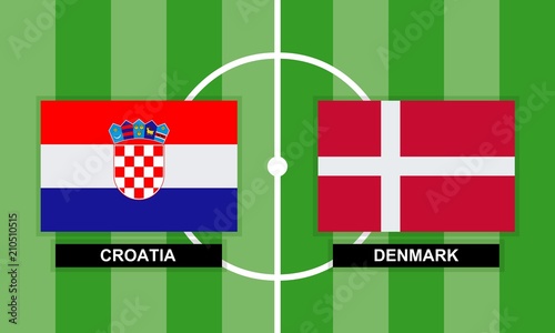 Football. Croatia – Denmark 