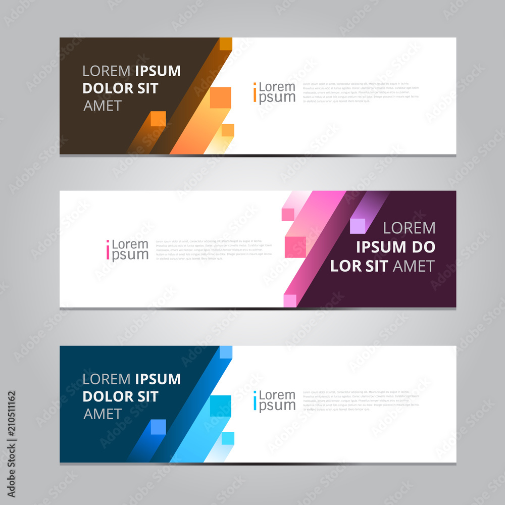 Vector abstract design banner web template. Vector abstract design banner web template.