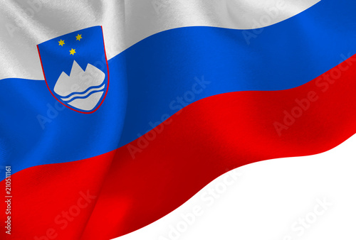 スロベニア 国旗 旗 背景