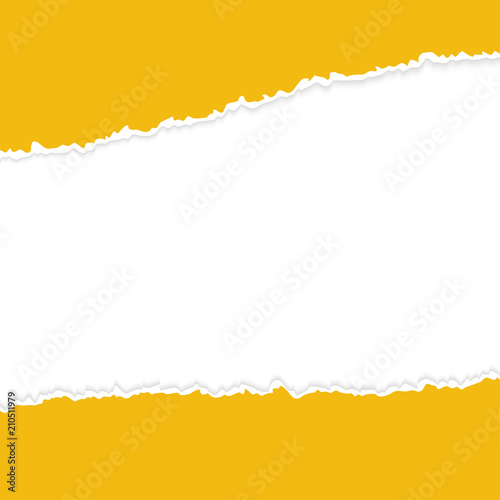 ripped open paper orange