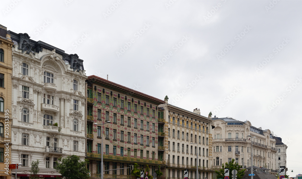 View of the Majolica House, Vienna