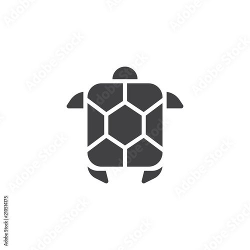 Sea turtle vector icon. filled flat sign for mobile concept and web design. Turtle simple solid icon. Symbol, logo illustration. Pixel perfect vector graphics