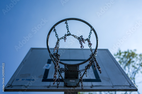 Basket Ball basket at Altengroden School in Wilhelmshaven, Germany. photo