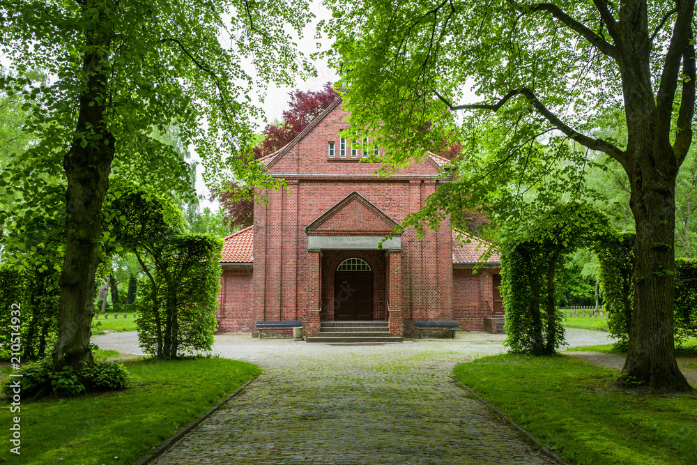 The Ehrenfriedhof in Wilhelmshaven, Germany.