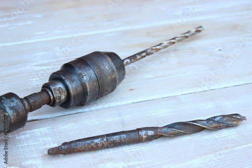 Old hand drill photo