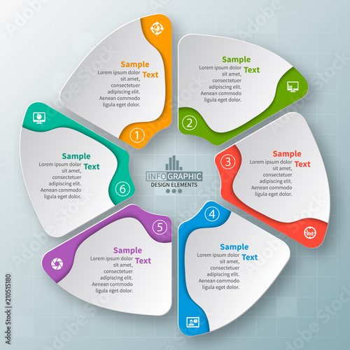 Abstract 3D Paper Infographics